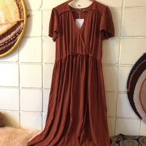 NWT Christy Dawn The Dawn Dress Rust M